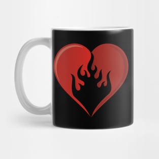 Flame Heart Icon Mug